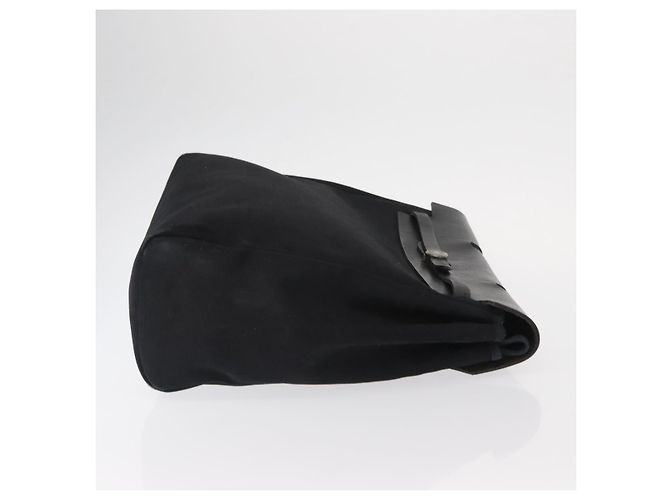 Hermès HERMES Borsa a Mano Herbag MM Tela Pelle Nera Argento Auth gh1501 Nero - vista 3