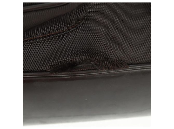 Zaino in nylon marrone e argento GUCCI Bamboo 003 1119 0016 Auth 161351 - vista 6