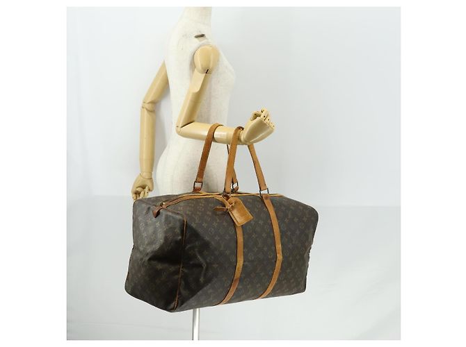 LOUIS VUITTON Borsa Boston Sac Souple 55 Monogram M41622 LV Auth 159223 Monogramma - vista 24