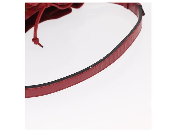 Noe LOUIS VUITTON Borsa a Spalla Petit Noé Epi Rossa M44107 LV Auth 159331 Rosso - vista 8