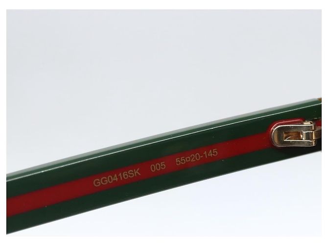 Gafas de sol GUCCI de plástico verde GG0416SK Auth 161694 - vista 11