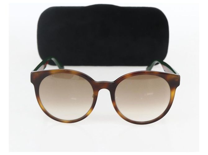 Gafas de sol GUCCI de plástico verde GG0416SK Auth 161694 - vista 12