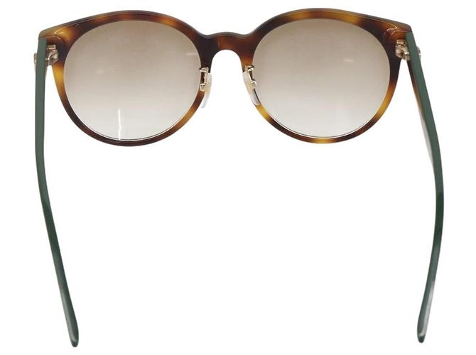 Gafas de sol GUCCI de plástico verde GG0416SK Auth 161694 - vista 3