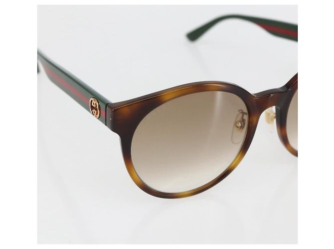 Gafas de sol GUCCI de plástico verde GG0416SK Auth 161694 - vista 6