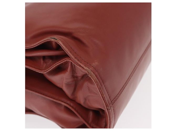 Borsa a Spalla in Pelle Bottega Veneta con Catena Rossa Auth 161765 - vista 15