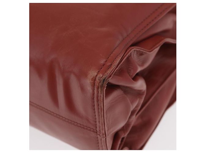 Borsa a Spalla in Pelle Bottega Veneta con Catena Rossa Auth 161765 - vista 16