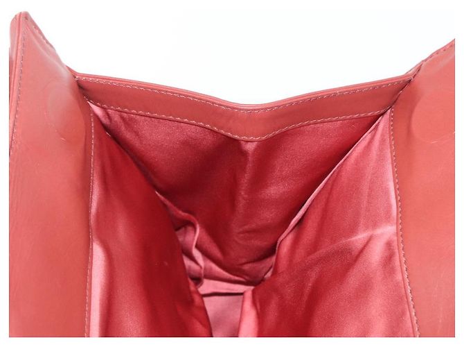 Borsa a Spalla in Pelle Bottega Veneta con Catena Rossa Auth 161765 - vista 20