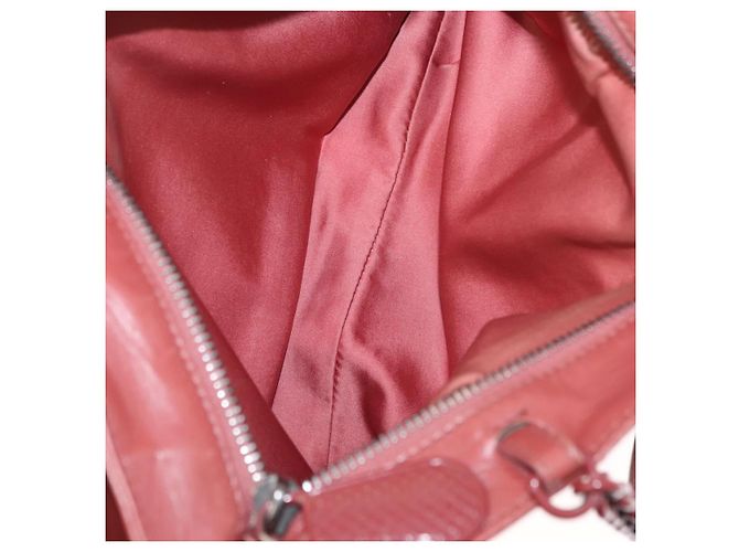 Borsa a Spalla in Pelle Bottega Veneta con Catena Rossa Auth 161765 - vista 21