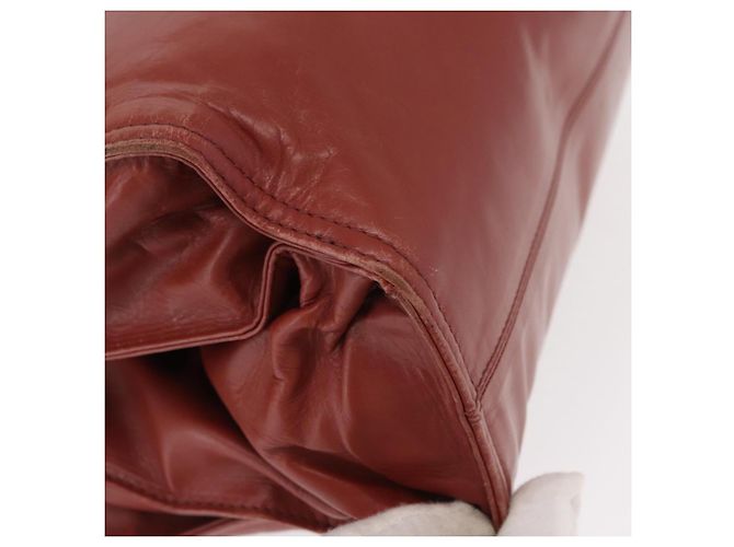 Borsa a Spalla in Pelle Bottega Veneta con Catena Rossa Auth 161765 - vista 9