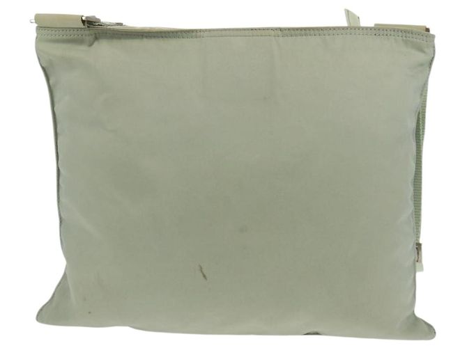 Borsa a Spalla PRADA in Nylon Grigio Auth 160842 Marrone - vista 2