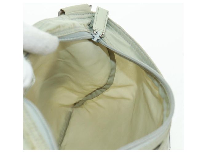 Borsa a Spalla PRADA in Nylon Grigio Auth 160842 Marrone - vista 23