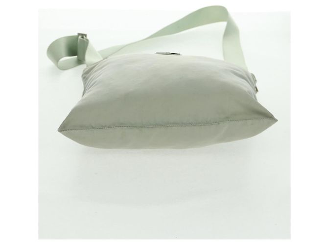 Borsa a Spalla PRADA in Nylon Grigio Auth 160842 Marrone - vista 6