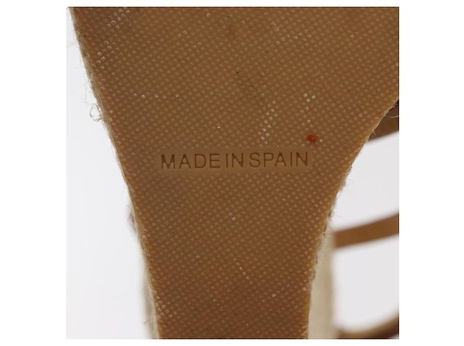 Sandali Espadrilles Raffia Beige LV Auth della linea Crociera LOUIS VUITTON ti3630 - vista 10