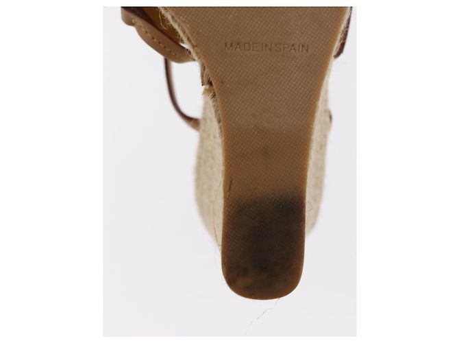 Sandali Espadrilles Raffia Beige LV Auth della linea Crociera LOUIS VUITTON ti3630 - vista 31