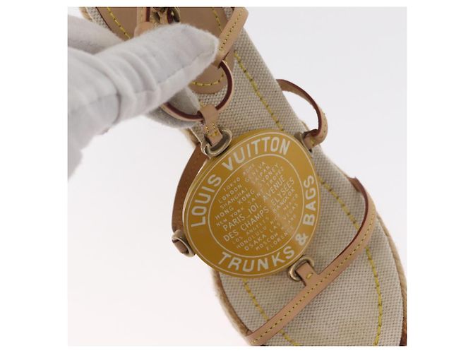 Sandali Espadrilles Raffia Beige LV Auth della linea Crociera LOUIS VUITTON ti3630 - vista 35