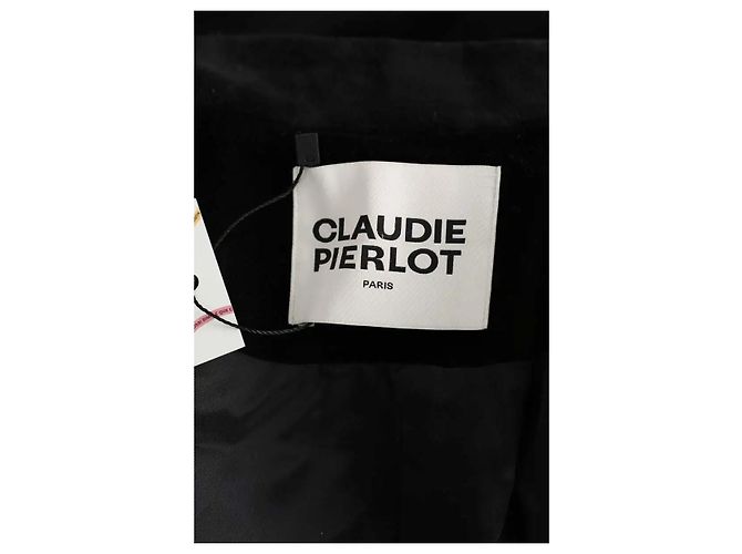 Claudie Pierlot Blazer de algodón negro - vista 5