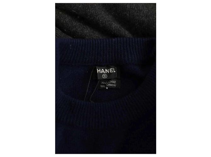 Chanel Pull en cachemire anthracite Gris anthracite - vue 5