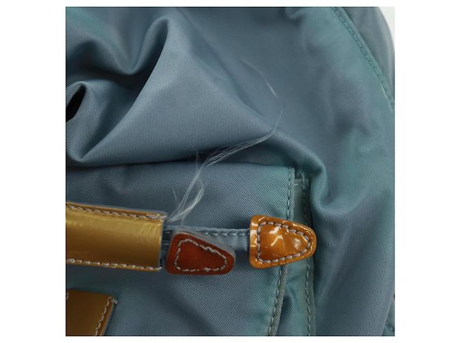 PRADA Backpack Nylon Light Blue Silver Auth 160827 Silvery - view 10