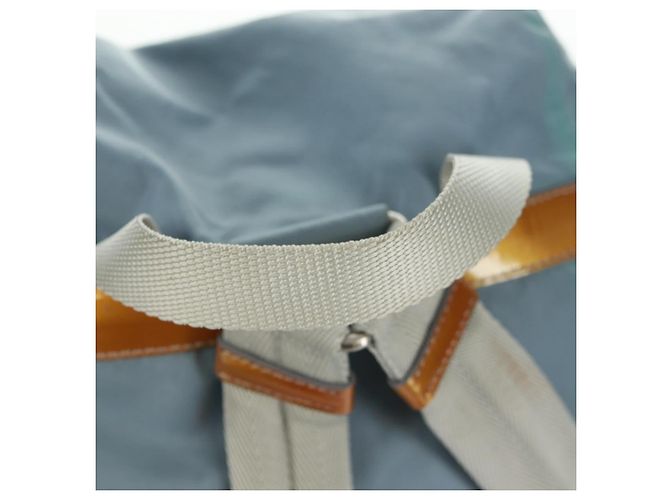 PRADA Backpack Nylon Light Blue Silver Auth 160827 Silvery - view 14