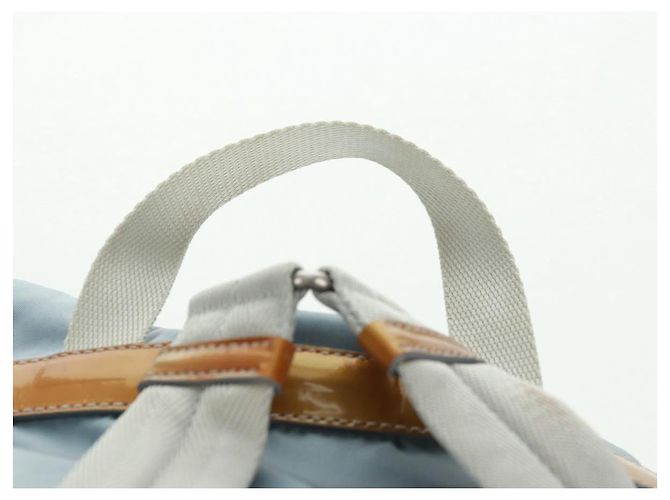 PRADA Backpack Nylon Light Blue Silver Auth 160827 Silvery - view 15