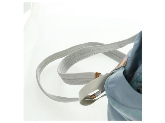 PRADA Backpack Nylon Light Blue Silver Auth 160827 Silvery - view 16