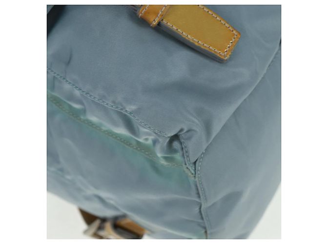 PRADA Backpack Nylon Light Blue Silver Auth 160827 Silvery - view 18