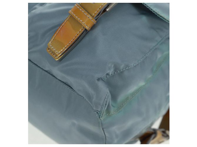 PRADA Backpack Nylon Light Blue Silver Auth 160827 Silvery - view 19