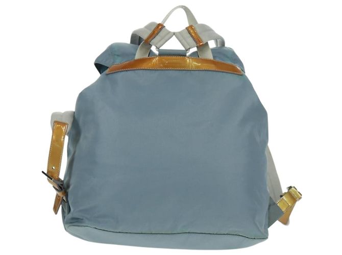 PRADA Backpack Nylon Light Blue Silver Auth 160827 Silvery - view 2