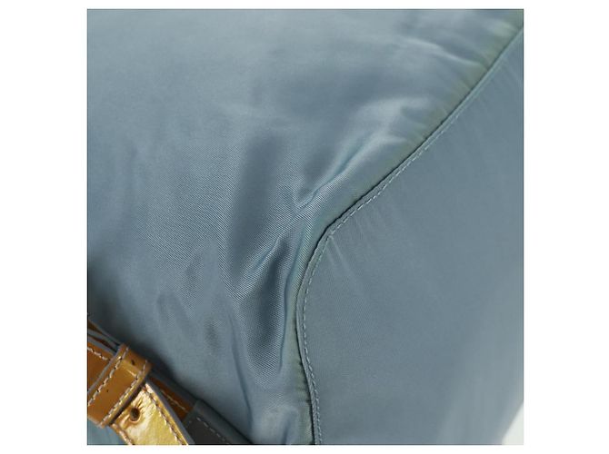 PRADA Backpack Nylon Light Blue Silver Auth 160827 Silvery - view 20