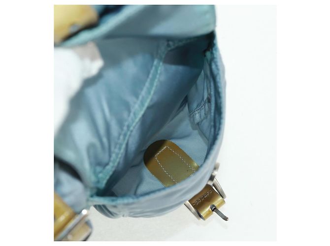 PRADA Backpack Nylon Light Blue Silver Auth 160827 Silvery - view 25
