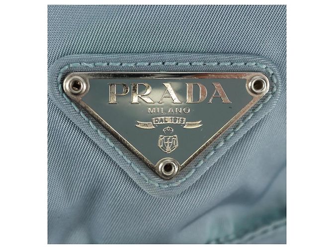 PRADA Backpack Nylon Light Blue Silver Auth 160827 Silvery - view 26
