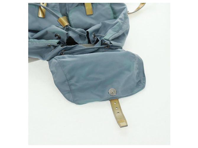 PRADA Backpack Nylon Light Blue Silver Auth 160827 Silvery - view 28