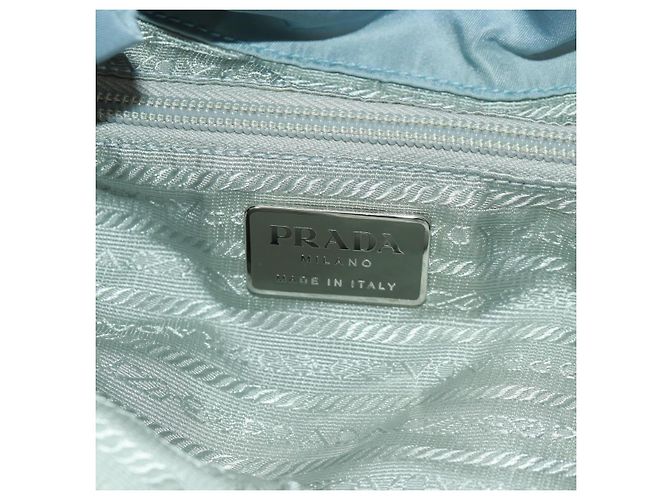 PRADA Backpack Nylon Light Blue Silver Auth 160827 Silvery - view 29