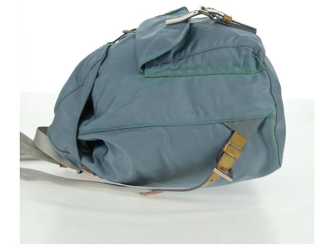 PRADA Backpack Nylon Light Blue Silver Auth 160827 Silvery - view 3