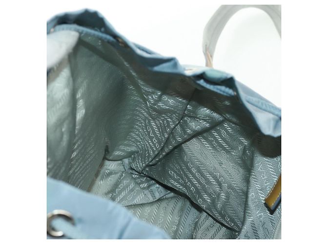 PRADA Backpack Nylon Light Blue Silver Auth 160827 Silvery - view 30