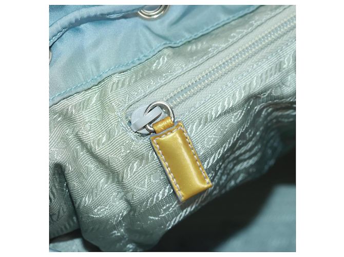 PRADA Backpack Nylon Light Blue Silver Auth 160827 Silvery - view 32