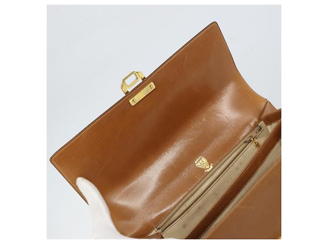 Borsa a mano GUCCI in pelle beige oro Auth 161606 D'oro - vista 11