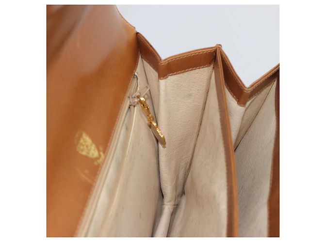Borsa a mano GUCCI in pelle beige oro Auth 161606 D'oro - vista 19