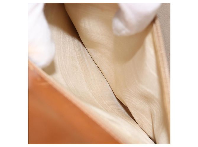 Borsa a mano GUCCI in pelle beige oro Auth 161606 D'oro - vista 21