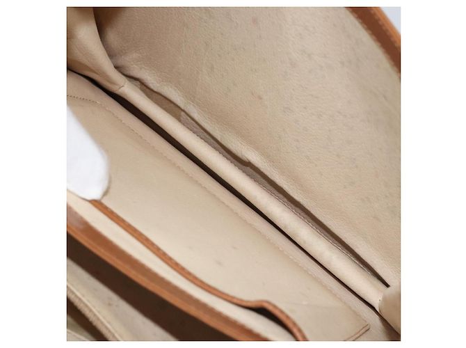 Borsa a mano GUCCI in pelle beige oro Auth 161606 D'oro - vista 22