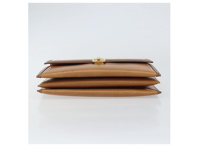 Borsa a mano GUCCI in pelle beige oro Auth 161606 D'oro - vista 5