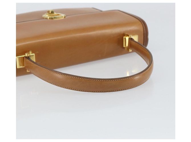 Borsa a mano GUCCI in pelle beige oro Auth 161606 D'oro - vista 7