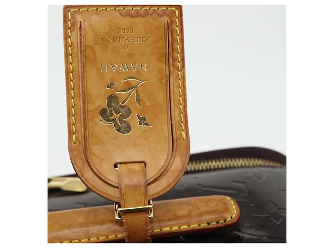 LOUIS VUITTON Valigia Pegas 45 Monogram Vernis Amarante M91277 LV Auth 161162 Bordò - vista 10