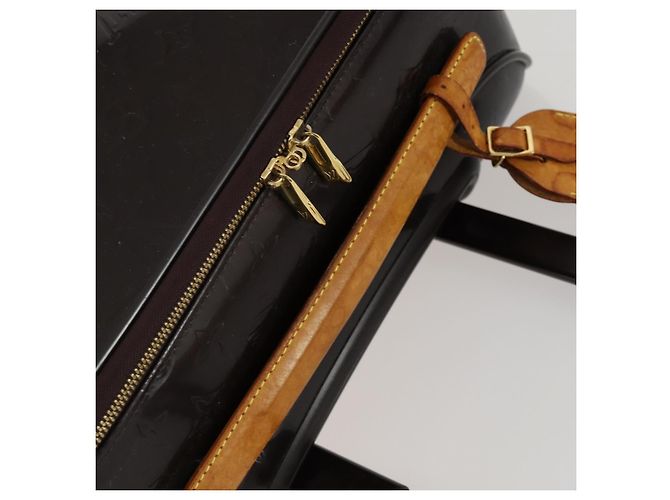 LOUIS VUITTON Valigia Pegas 45 Monogram Vernis Amarante M91277 LV Auth 161162 Bordò - vista 8