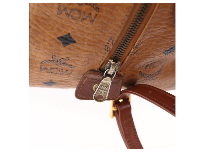 Borsa MCM Vicetos Logogram in pelle PVC 2 in 1 marrone oro Auth gh1459 D'oro - vista 10