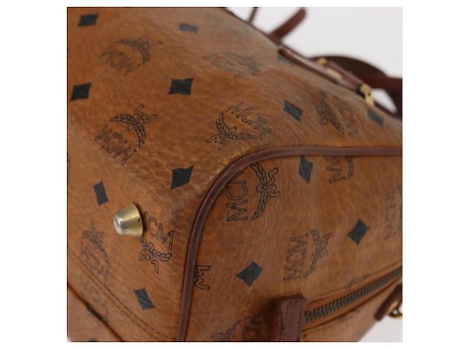 Borsa MCM Vicetos Logogram in pelle PVC 2 in 1 marrone oro Auth gh1459 D'oro - vista 14