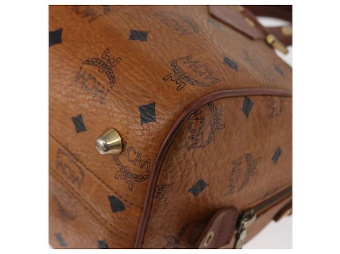 Borsa MCM Vicetos Logogram in pelle PVC 2 in 1 marrone oro Auth gh1459 D'oro - vista 16