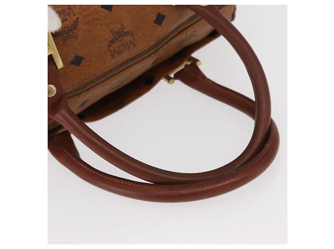 Borsa MCM Vicetos Logogram in pelle PVC 2 in 1 marrone oro Auth gh1459 D'oro - vista 7