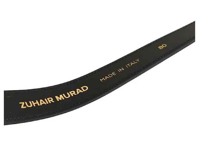 Zuhair Murad Schwarzer Ledergürtel - Ansicht 5