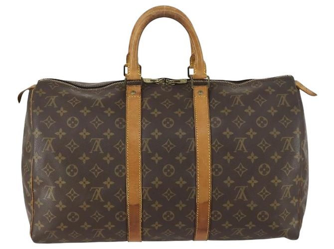 LOUIS VUITTON Borsa Boston Monogram Keepall 45 M41428 LV Auth 160646 Monogramma - vista 2
